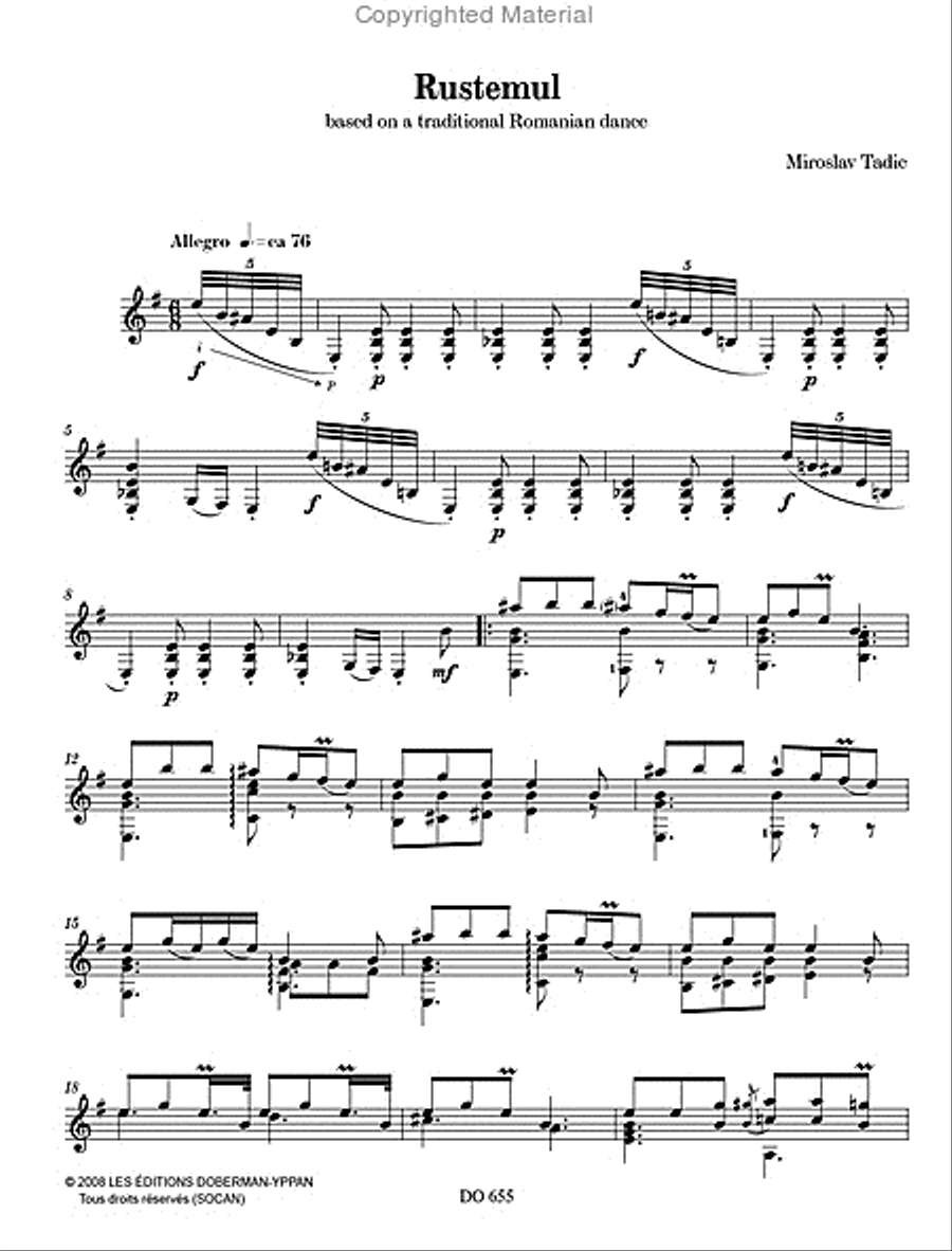 Laments, Dances and Lullabies, volume 1 Classical Guitar scores gallery preview page 2