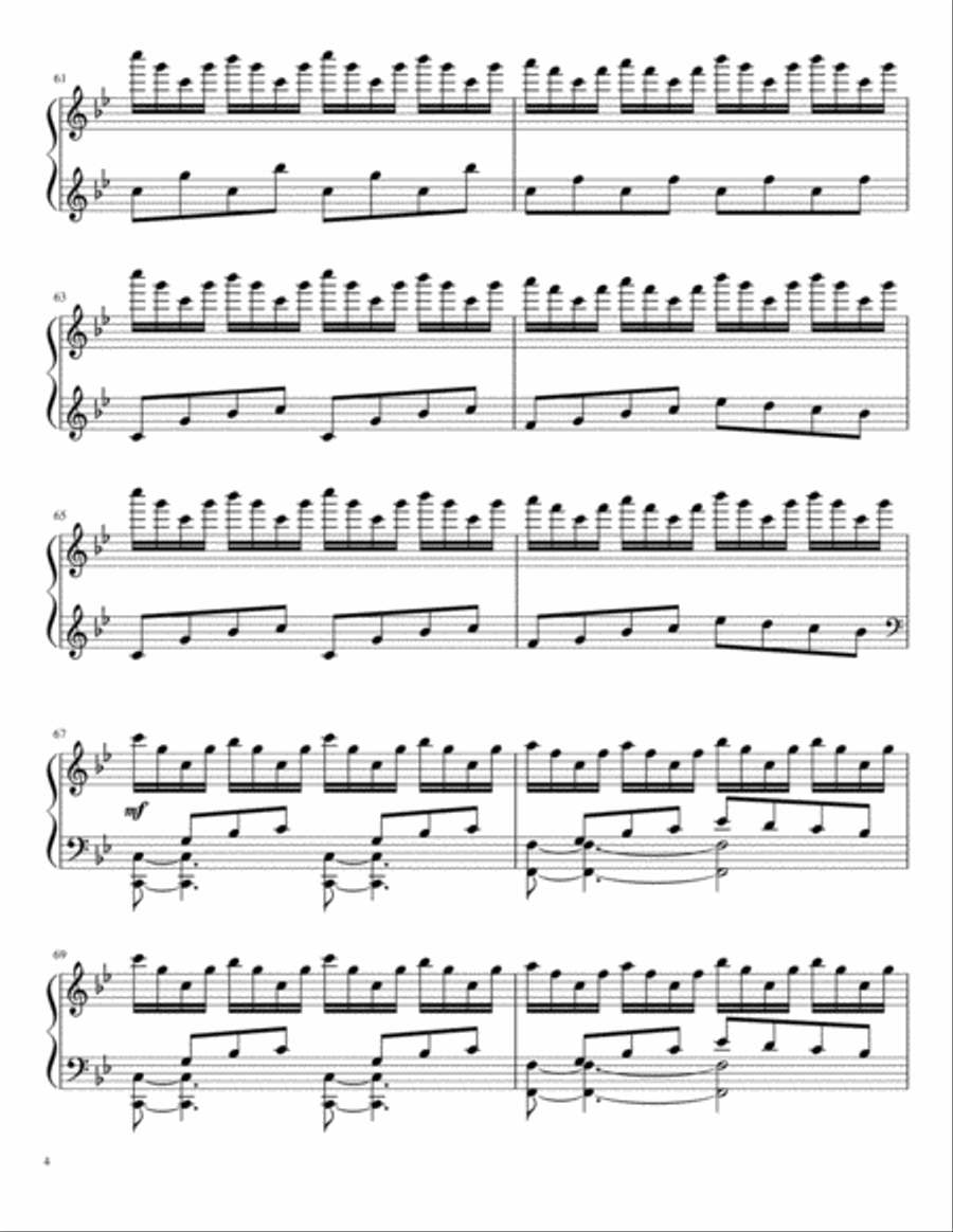 Into the Fray Piano Solo scores gallery preview page 4