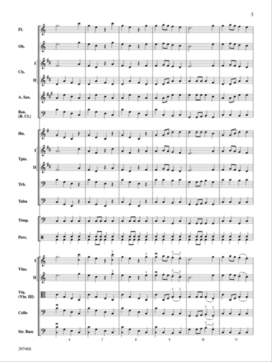 La Rejouissance (from Royal Fireworks Music) (score only) Full Orchestra scores gallery preview page 3