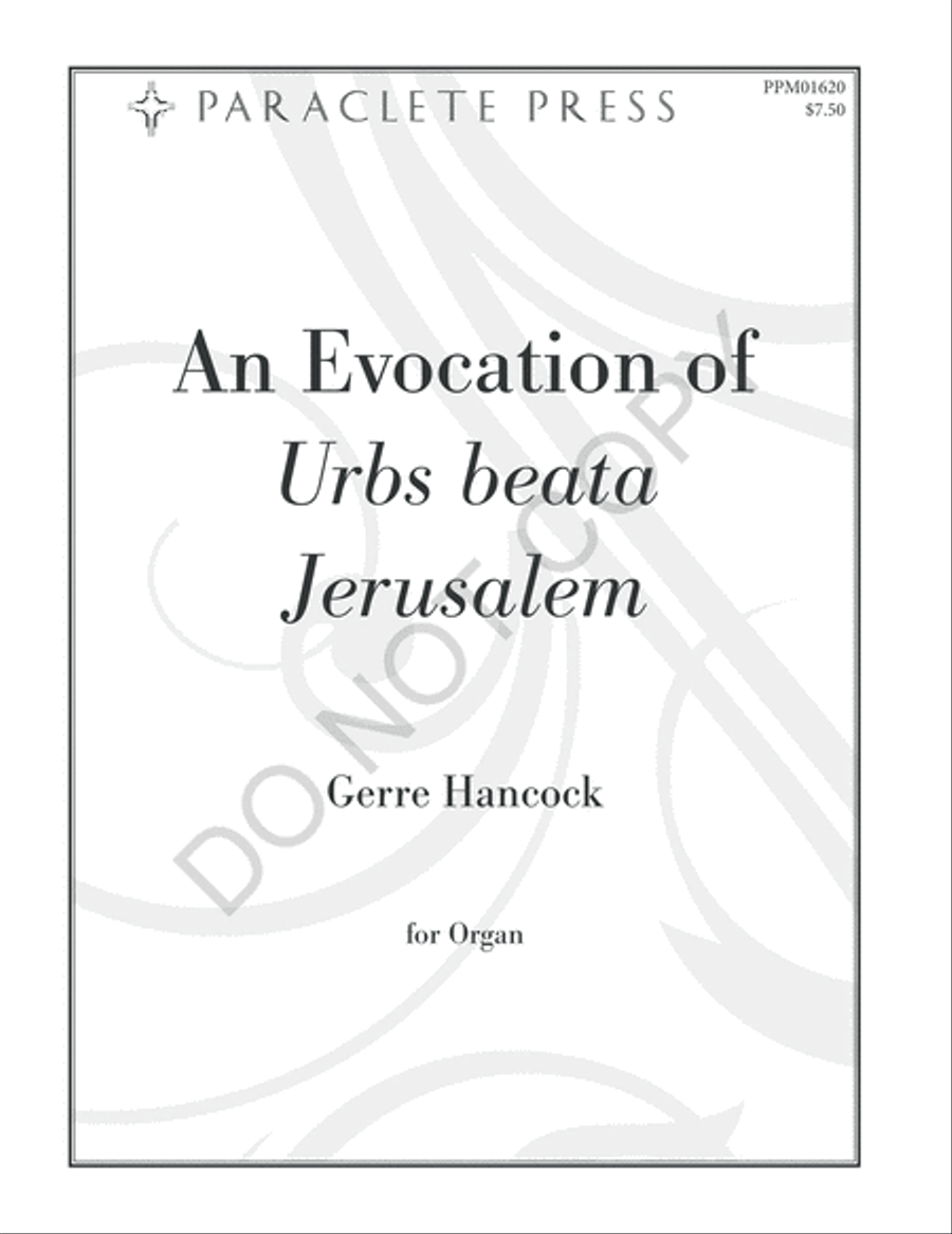 An Evocation of Urbs beata Jerusalem Organ scores gallery preview page 2