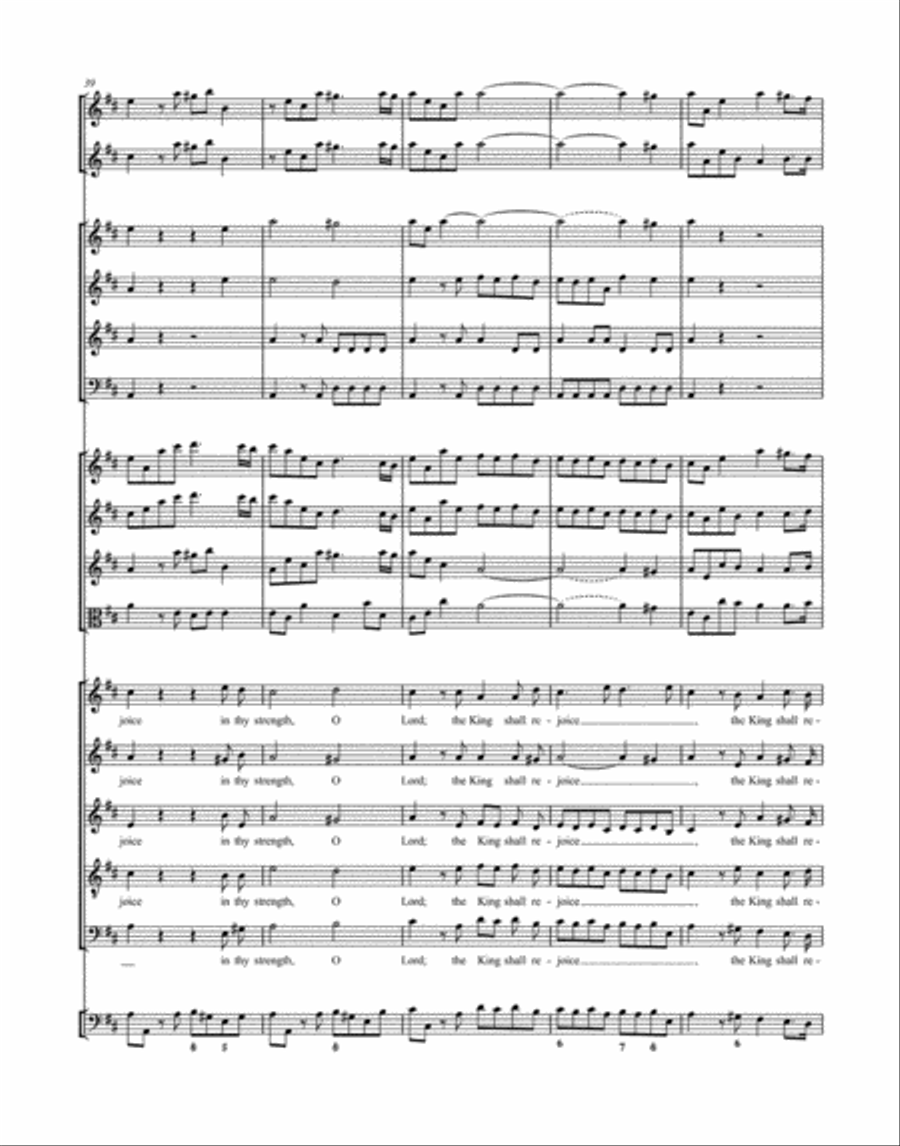 The King shall rejoice HWV 260 Mixed Choir scores gallery preview page 3