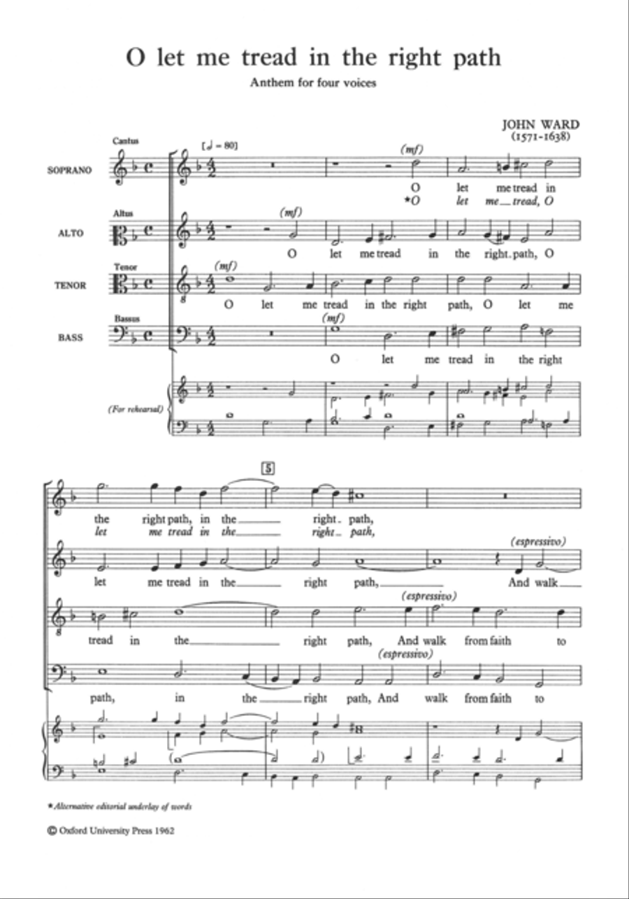 O let me tread in the right path 4-Part scores gallery preview page 2