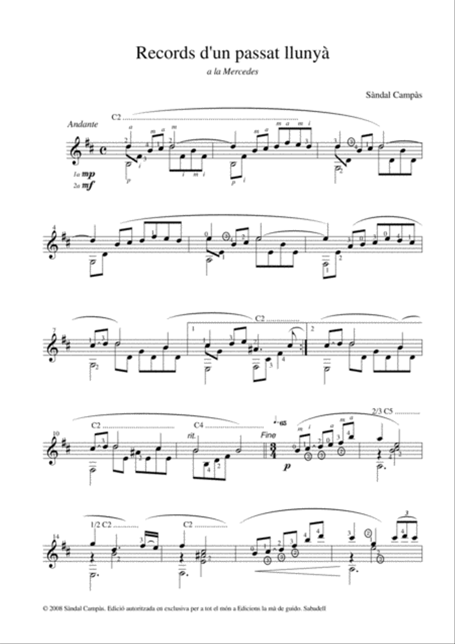 7 records 7 records Classical Guitar scores gallery preview page 4
