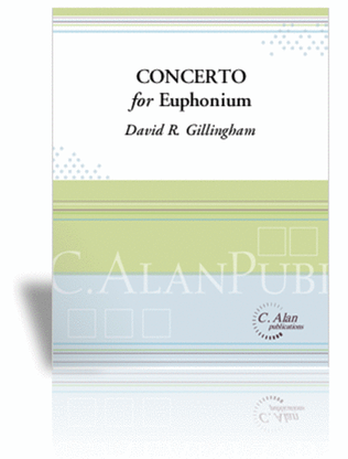 Book cover for Concerto for Euphonium & Wind Ensemble (piano reduction)