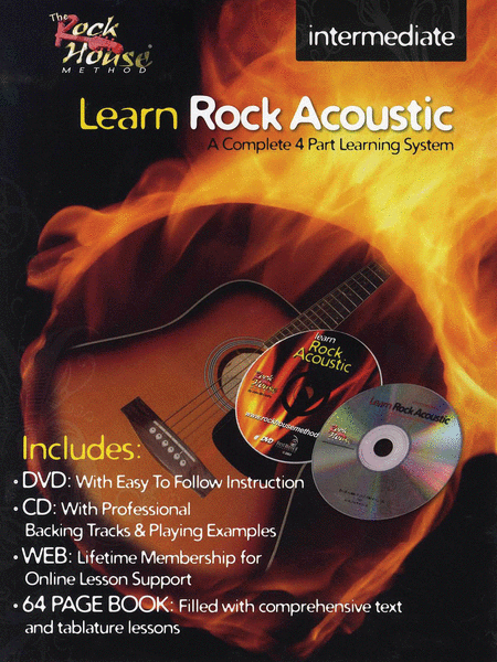 Learn Rock Acoustic - Intermediate (Book, CD And DVD)