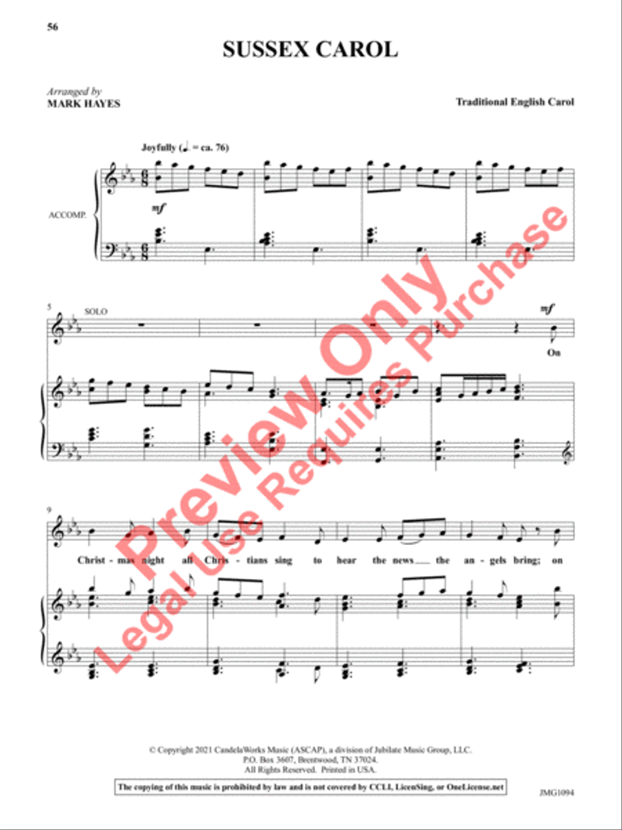 The Mark Hayes Vocal Solo Collection Medium Voice scores gallery preview page 19