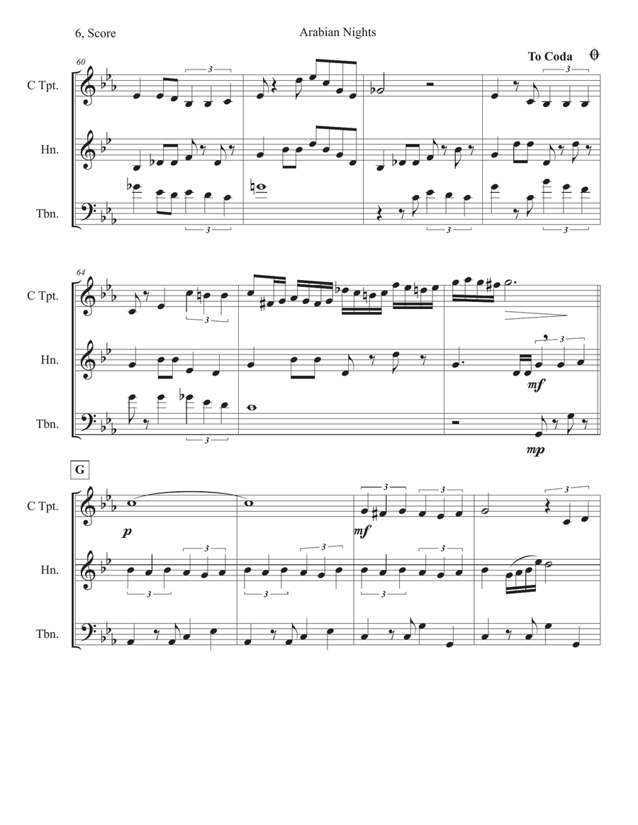 Arabian Nights School and Community scores gallery preview page 6