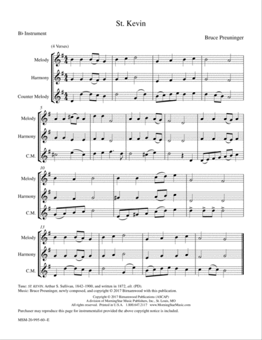 St. Kevin St. Kevin Piano and Keyboard scores gallery preview page 3