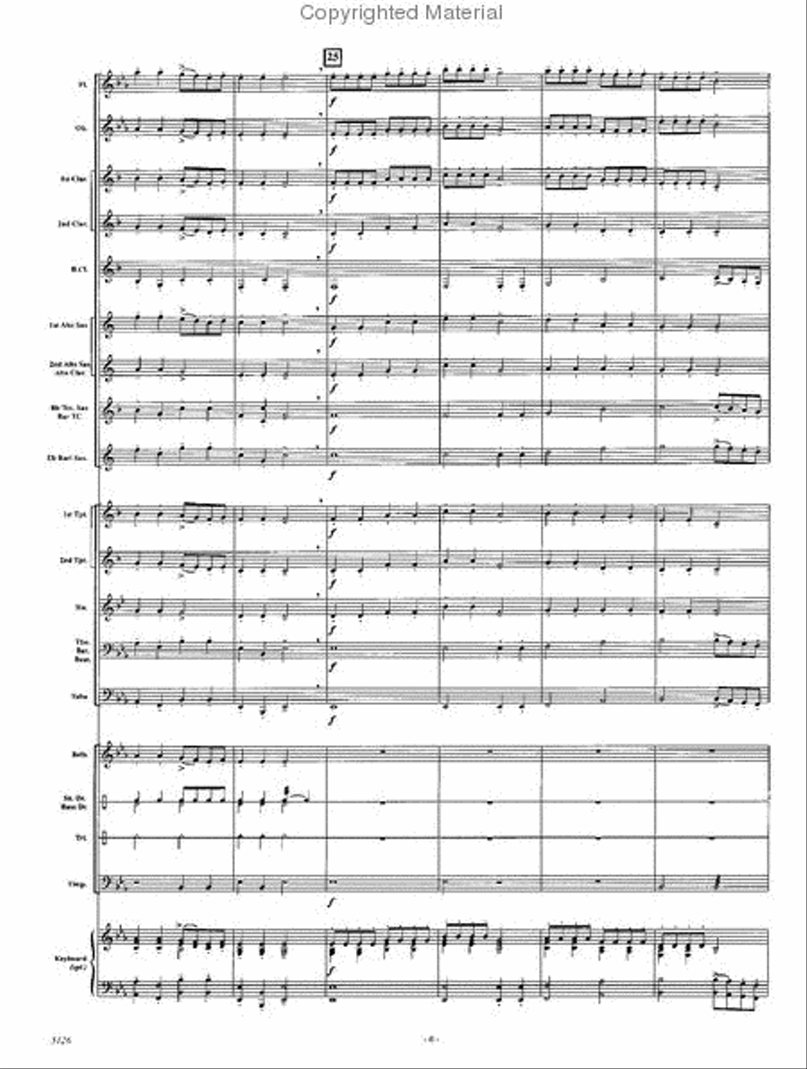 Surprise Symphony, 2nd movement Concert Band scores gallery preview page 5