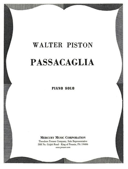 Walter Piston : Passacaglia