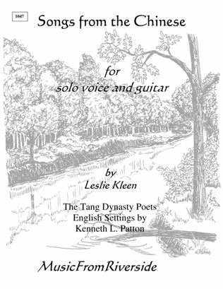 Book cover for Songs from the Chinese for voice and guitar