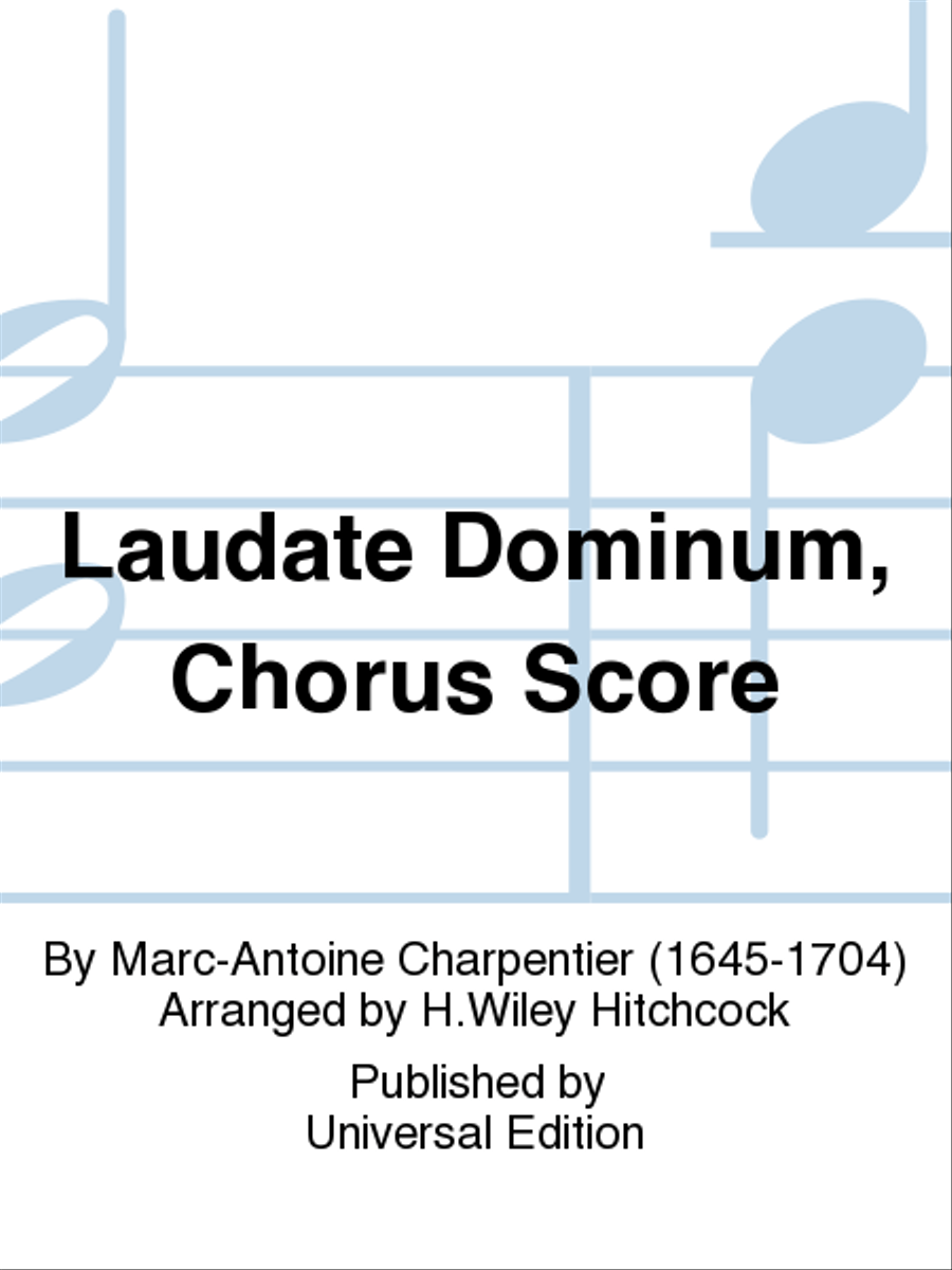 Laudate Dominum, Chorus Score Choir scores gallery preview page 1