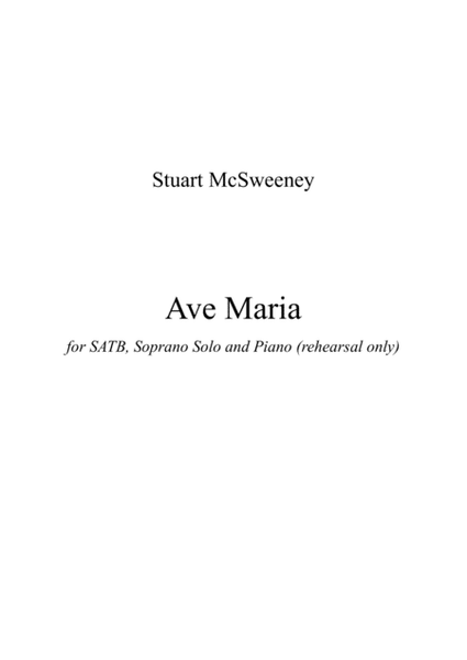 Ave Maria (SATB + Soprano solo)