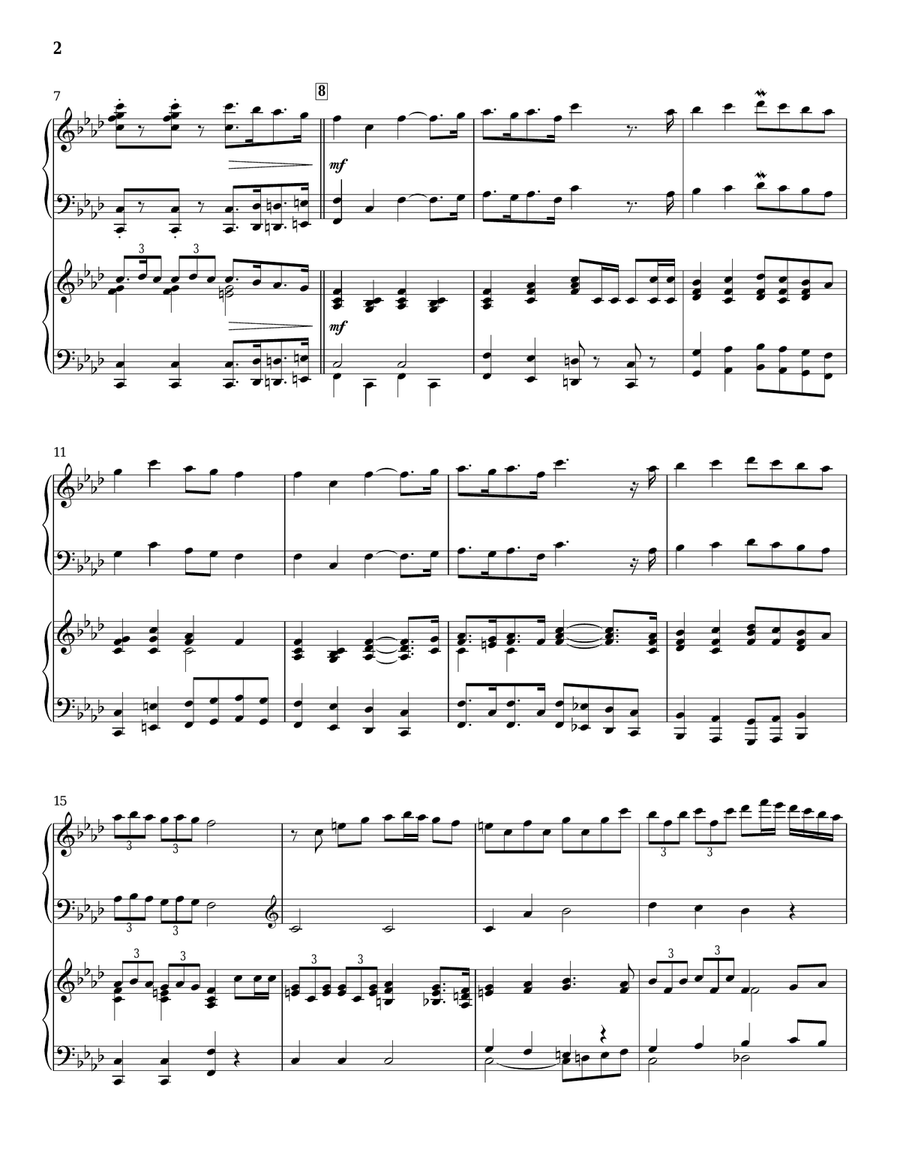 March Of The Three Kings March Of The Three Kings Piano Duet scores gallery preview page 2