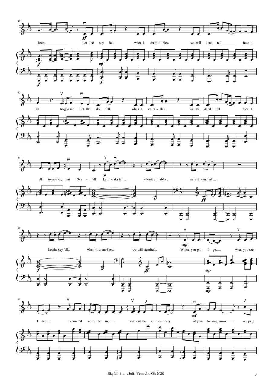 Skyfall Skyfall Violin Solo scores gallery preview page 3