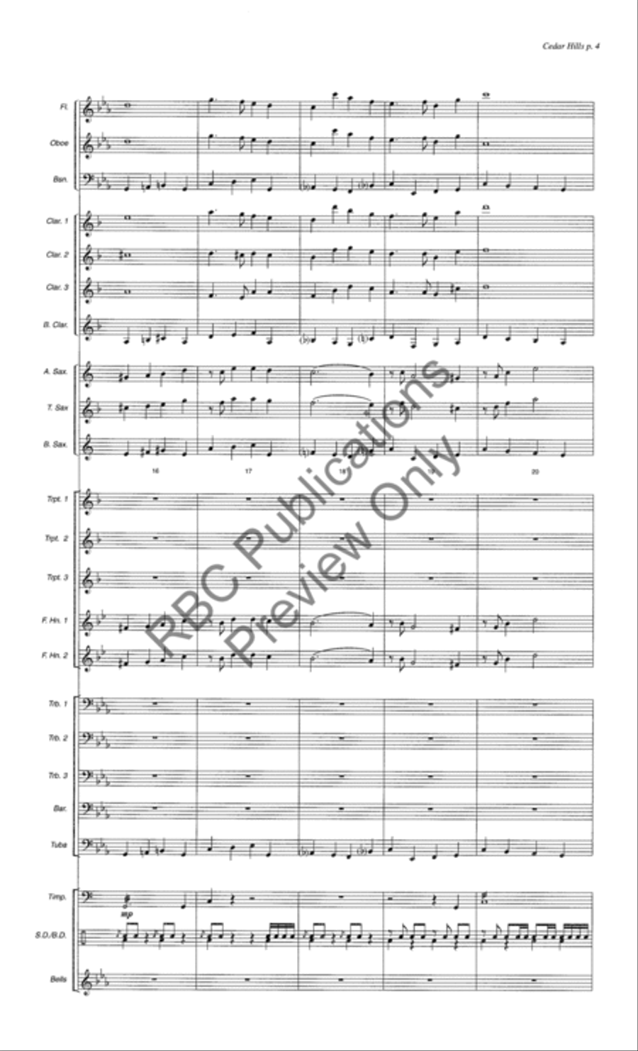 Cedar Hills Cedar Hills Concert Band scores gallery preview page 7
