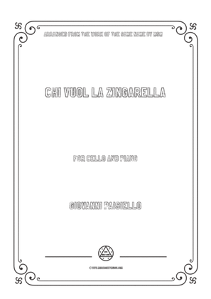 Paisiello-Chi Vuol la zingarella,for Cello and Piano