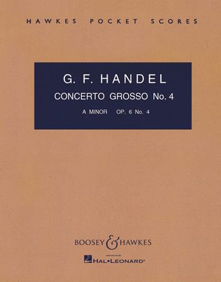 Book cover for Concerto Grosso, Op. 6, No. 4