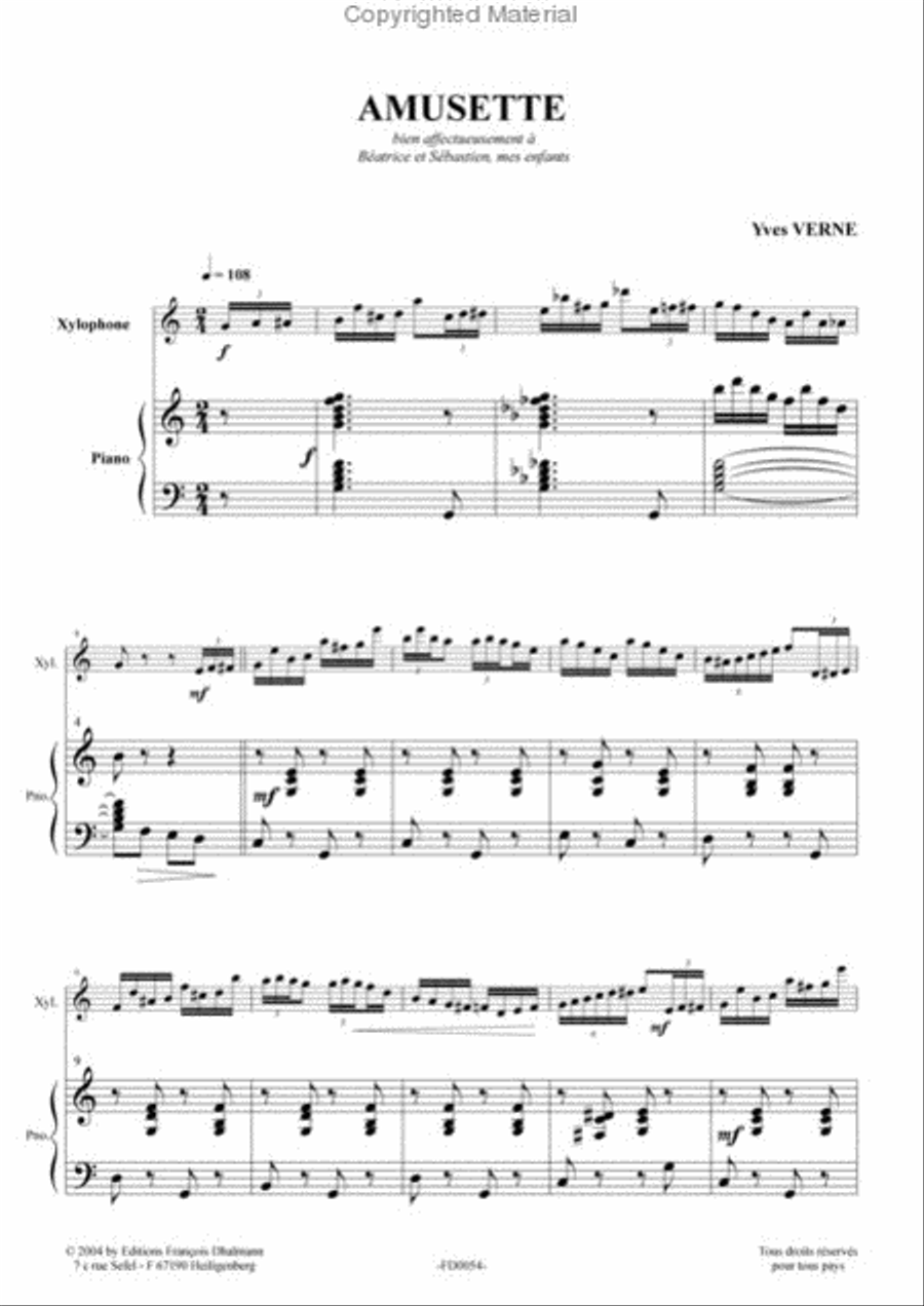 Amusette Piano scores gallery preview page 2