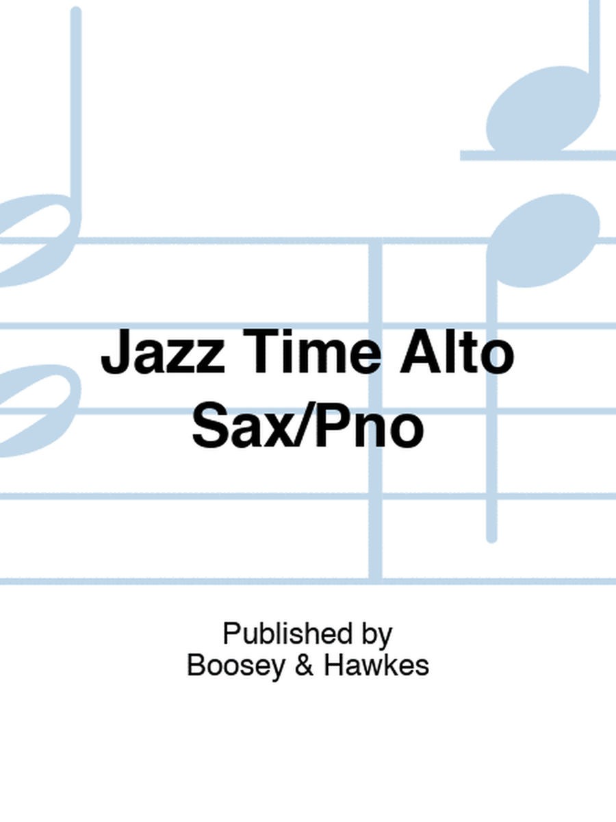 Jazz Time Alto Sax/Pno