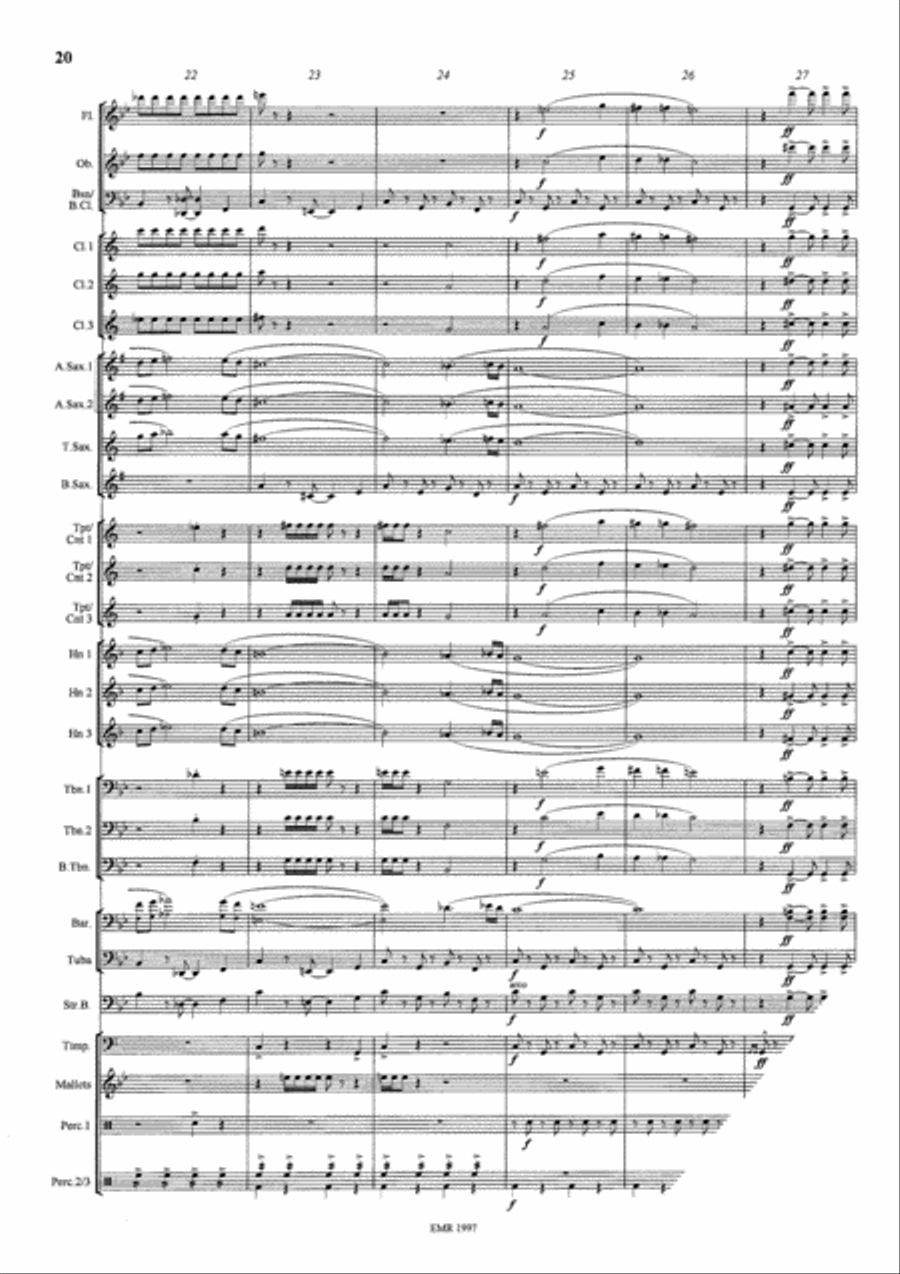 The Mysteries Of Egypt Concert Band scores gallery preview page 14