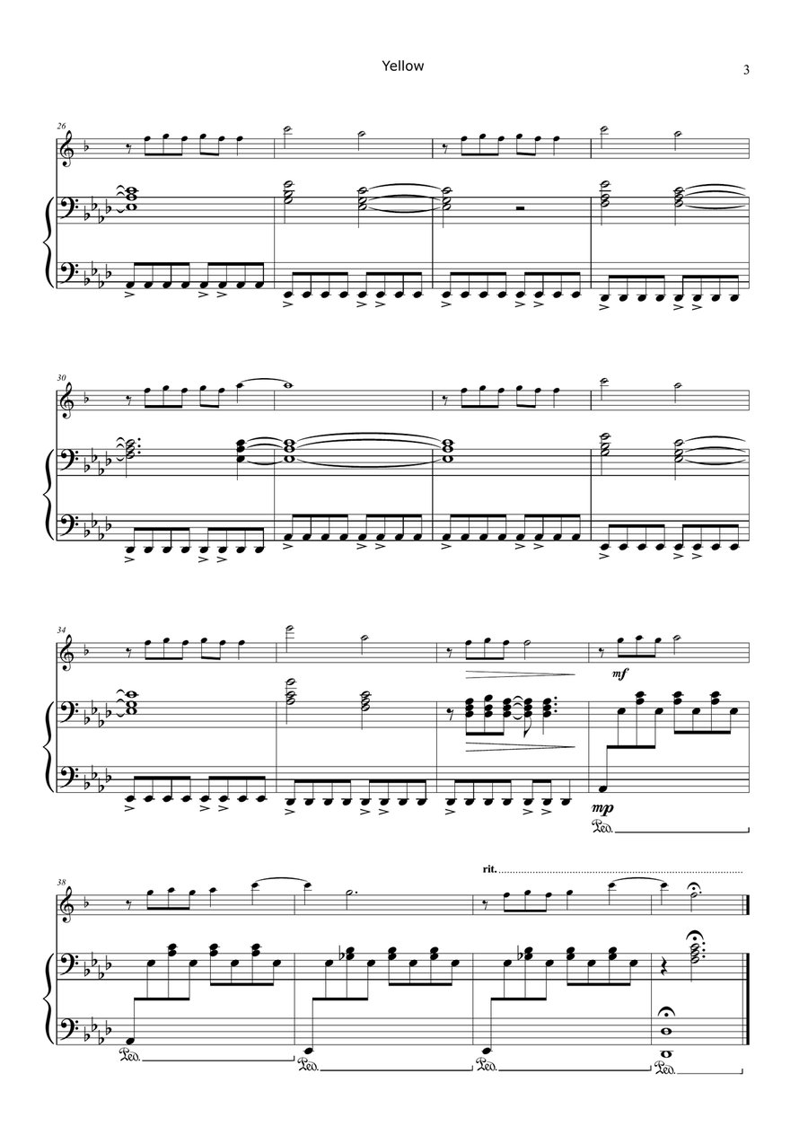 Yellow Chamber Music scores gallery preview page 3