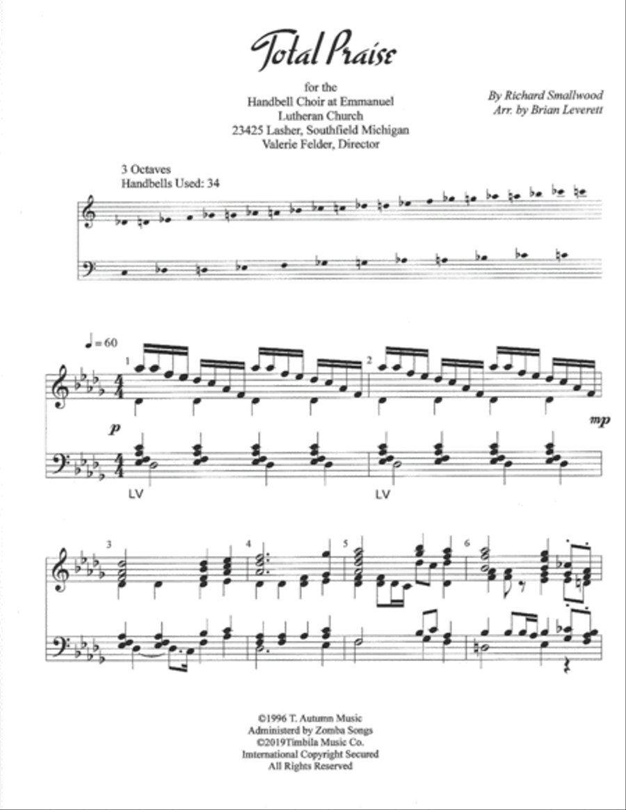 Total Praise Handbell Choir scores gallery preview page 3