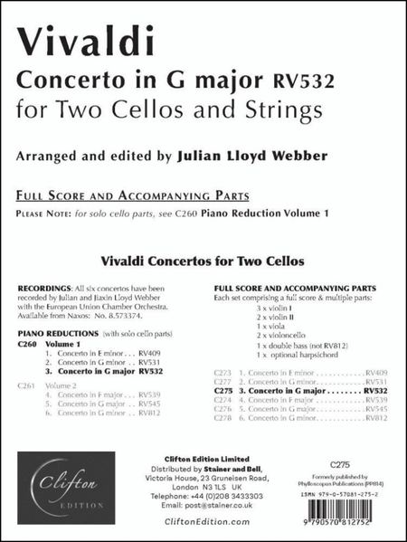 Concerto in G Major RV532