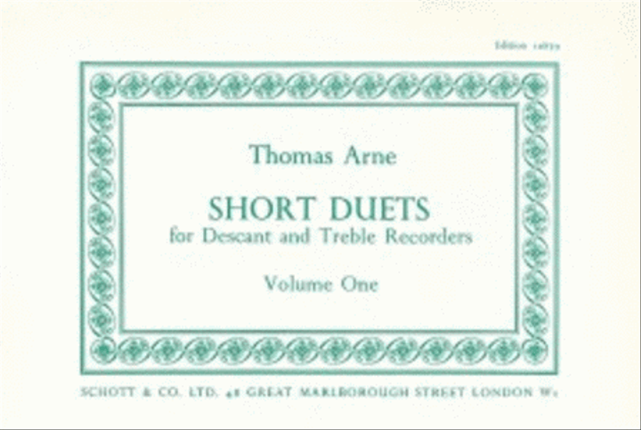 Short Duets - Book 1 Soprano Recorder scores gallery preview page 1