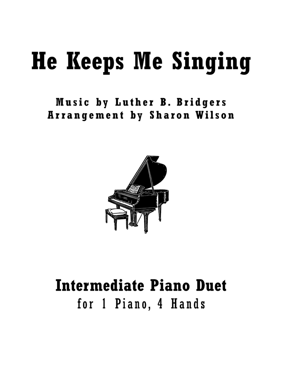 He Keeps Me Singing (1 Piano, 4 Hands) 1 Piano, 4-Hands scores gallery preview page 1