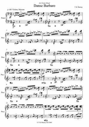 Murray - Danse Barbaro - Piano