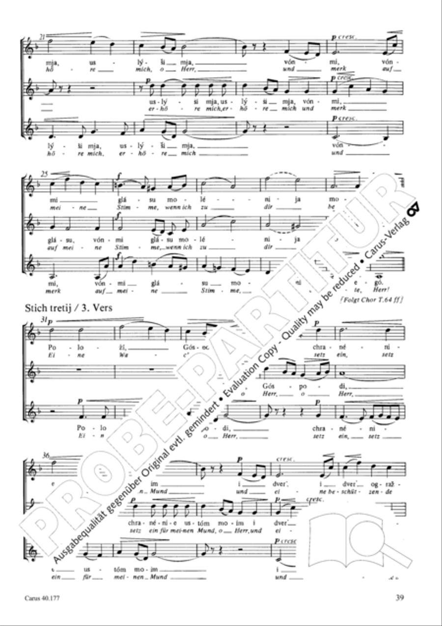 Neun liturgische Chore Collection / Songbook scores gallery preview page 40