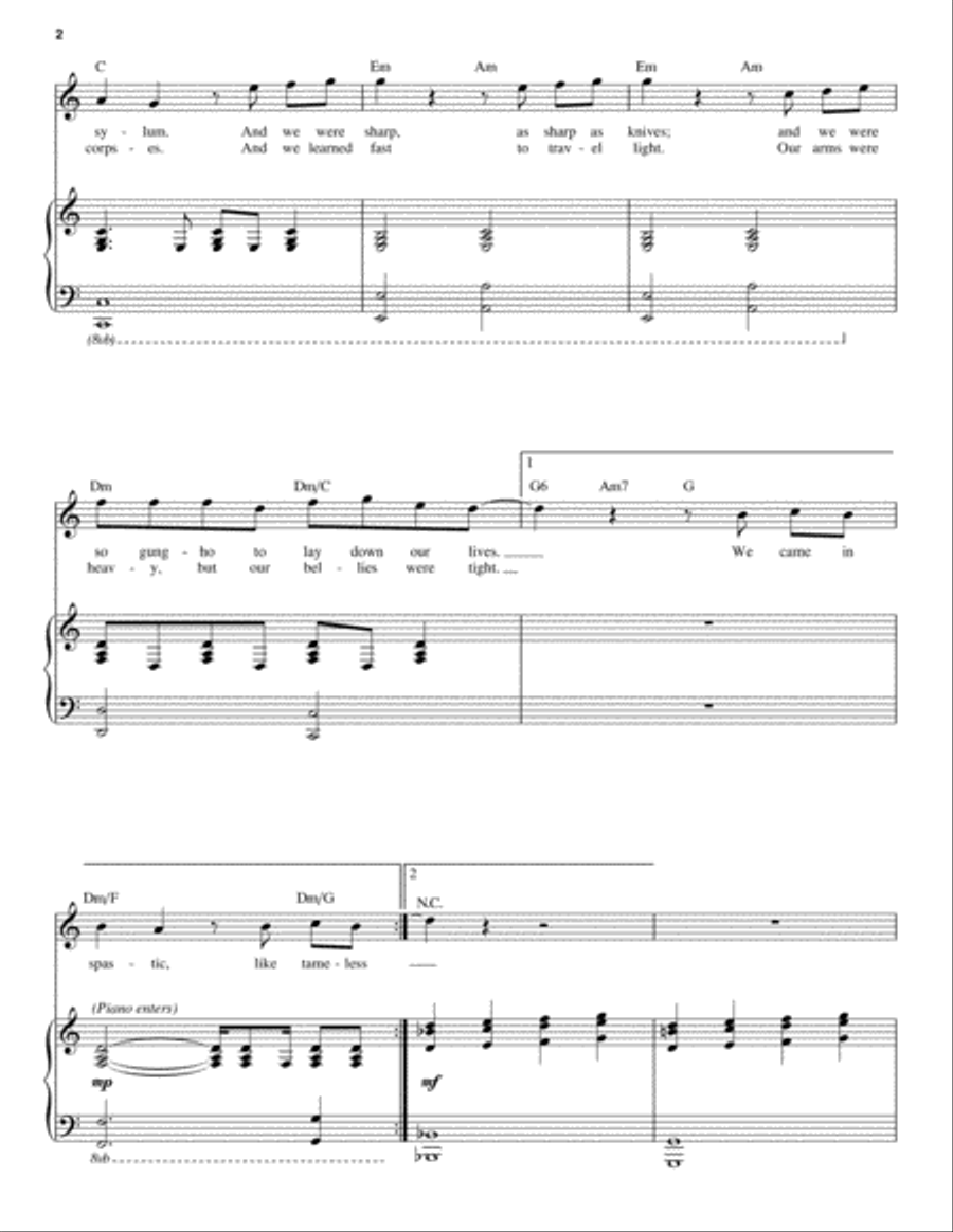 Goodnight Saigon Goodnight Saigon Piano scores gallery preview page 2