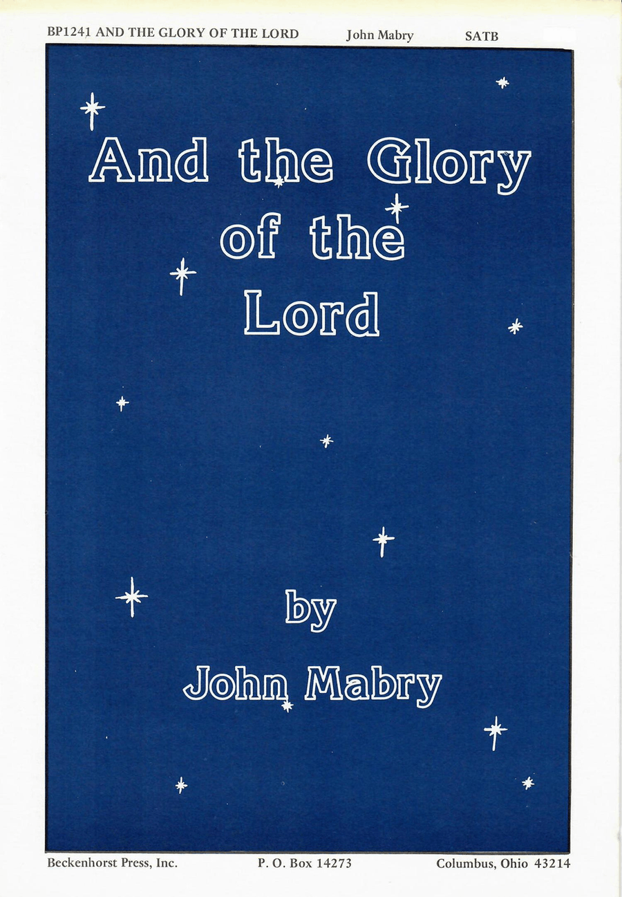 Book cover for And the Glory of the Lord