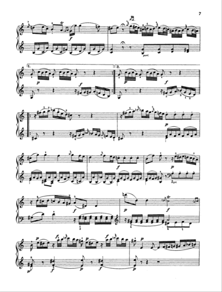 Sonata G major, K. 283 Sonata G major, K. 283 Piano Solo scores gallery preview page 6