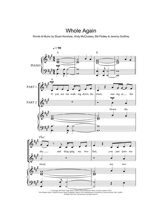 Book cover for Whole Again (arr. Rick Hein)