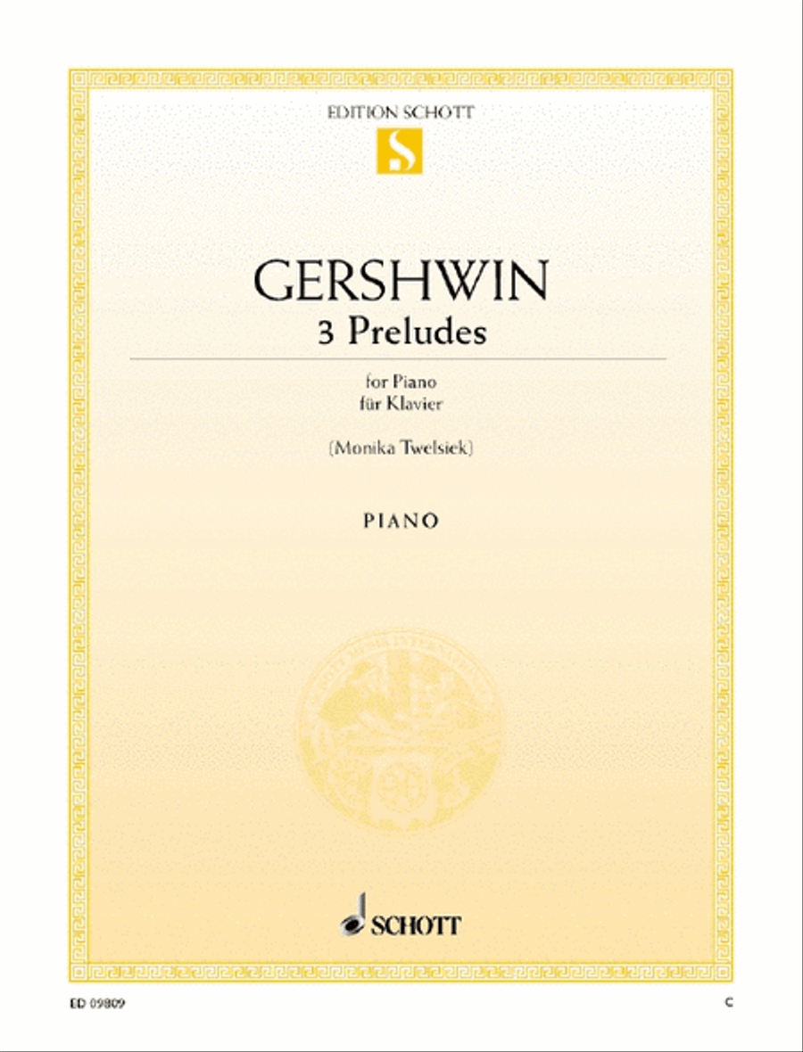 3 Preludes Piano Solo scores gallery preview page 1