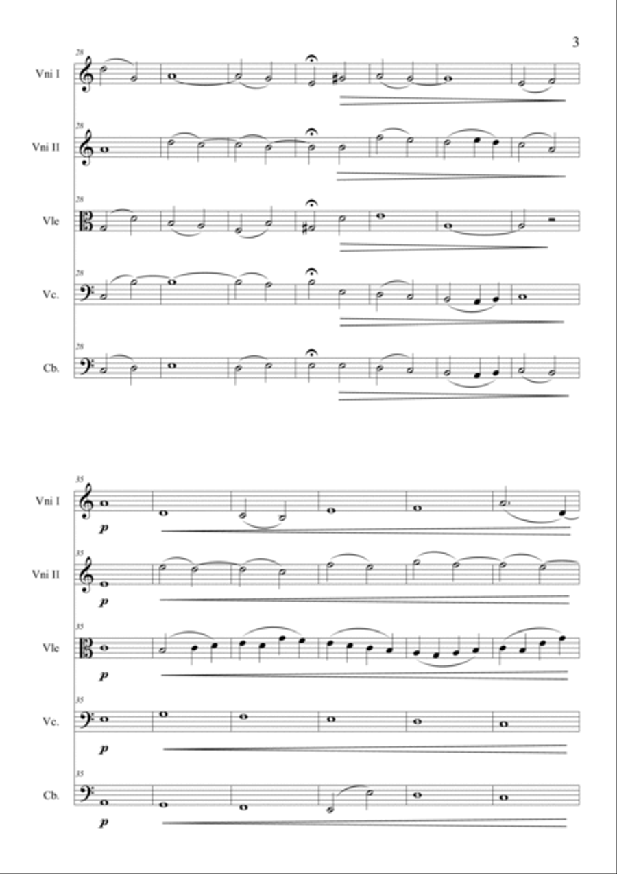 Filiberto PIERAMI: ELEGIA N.1 (op.27) (ES-21-073) - Score Only String Orchestra scores gallery preview page 5