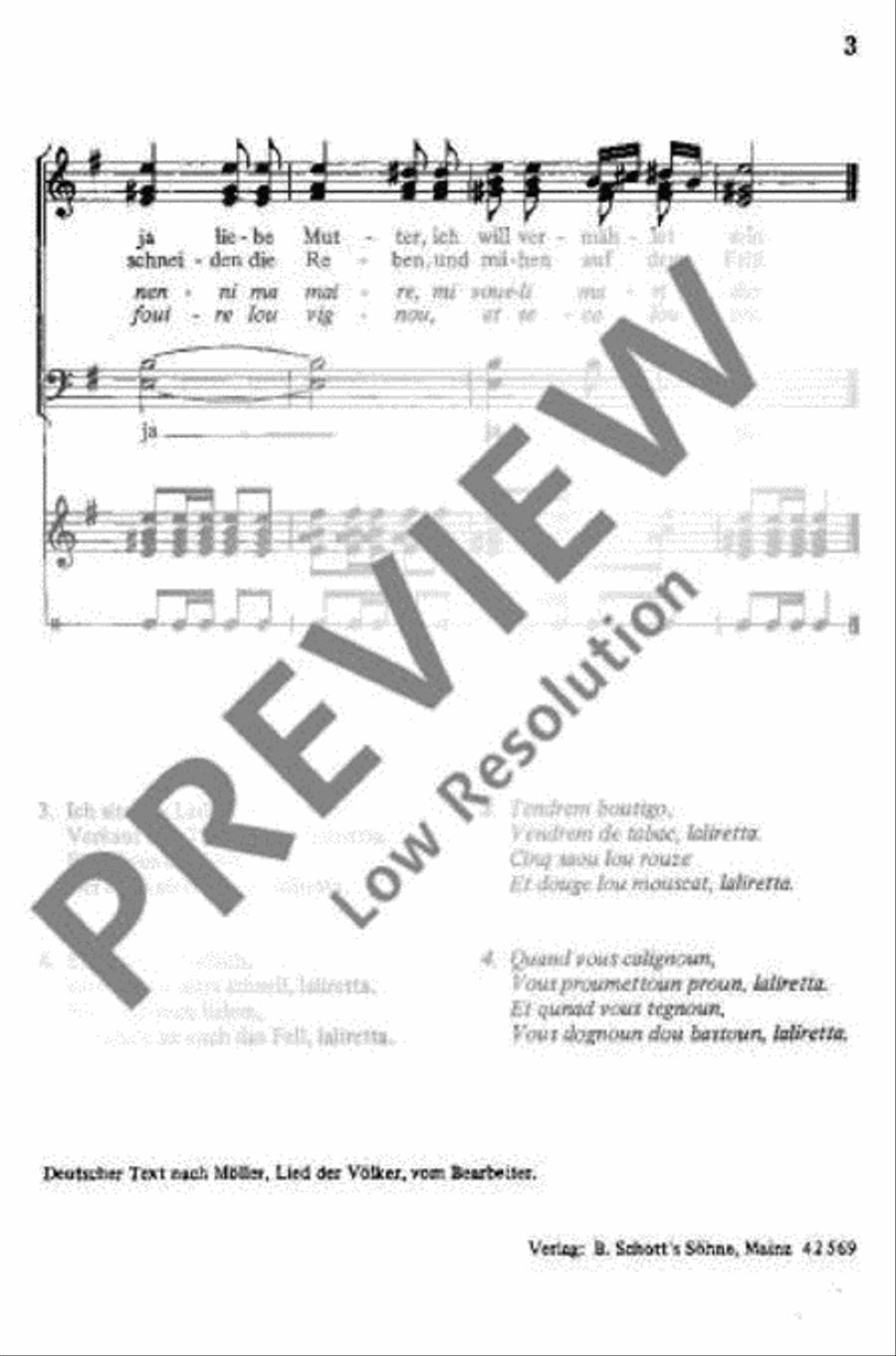 Sag mir, Giannetta Sag mir, Giannetta Mixed Choir scores gallery preview page 4