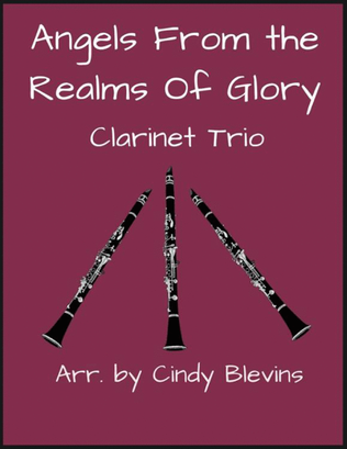 Book cover for Angels From the Realms of Glory, for Clarinet Trio
