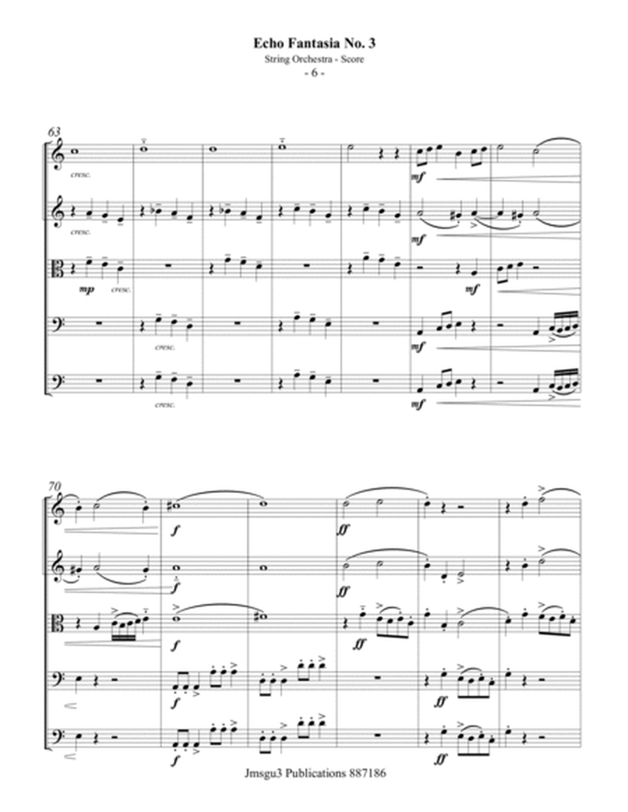 Sweelinck: Echo Fantasia No. 3 for String Orchestra image number null
