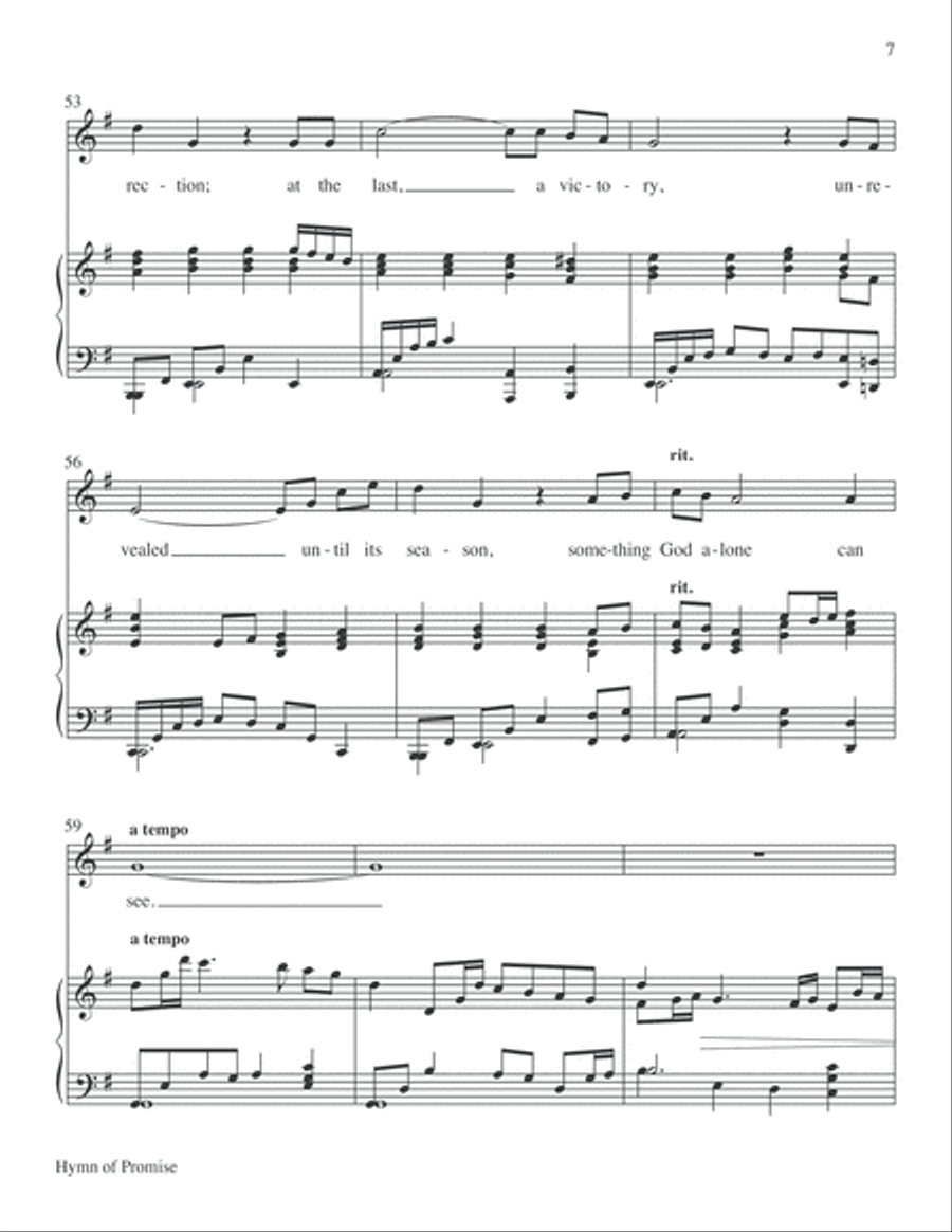 Hymn of Promise Choir scores gallery preview page 7