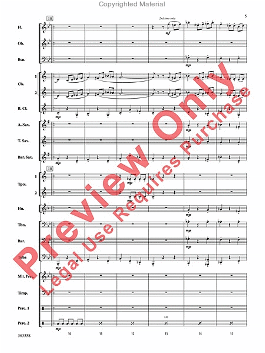 El Relicario El Relicario Concert Band scores gallery preview page 6