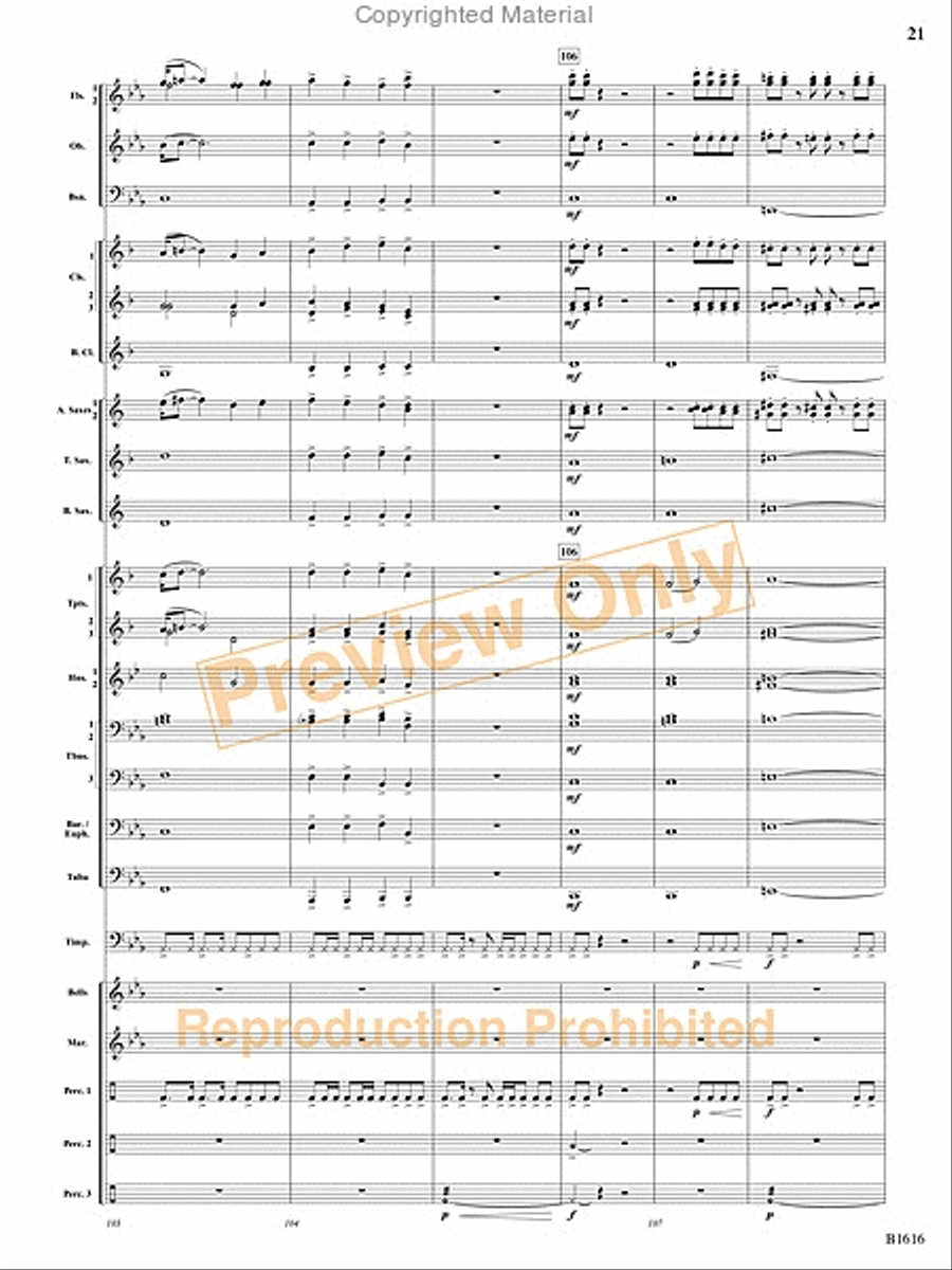 One Giant Leap Concert Band scores gallery preview page 50