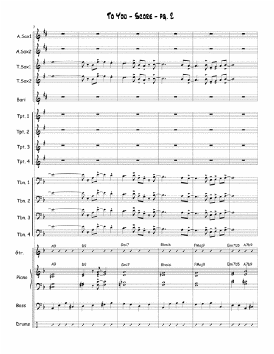 To You To You Jazz Ensemble scores gallery preview page 3