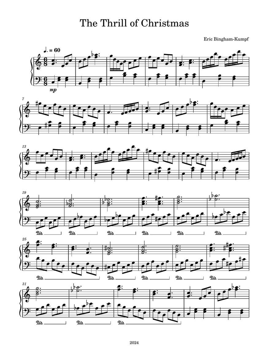The Thrill of Christmas Piano Solo scores gallery preview page 1