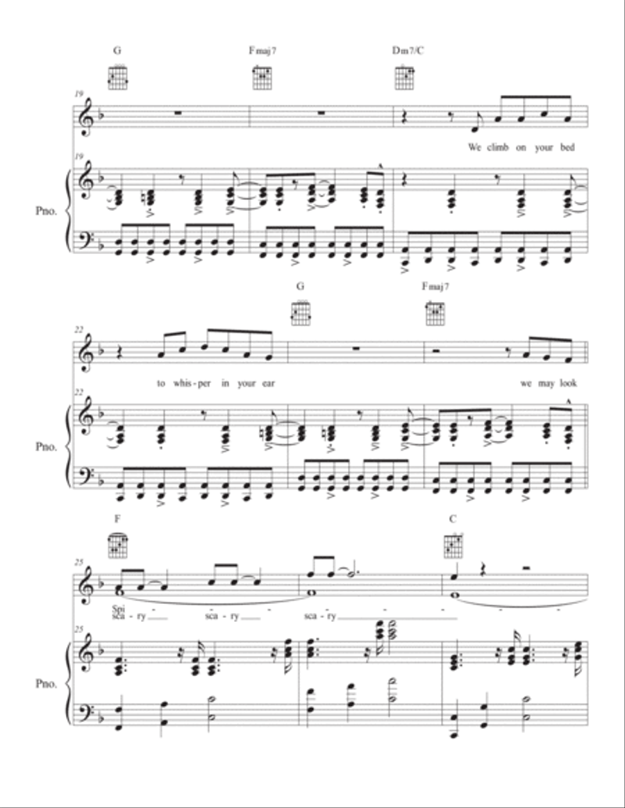 Spider Monkeys Piano, Vocal, Guitar scores gallery preview page 3