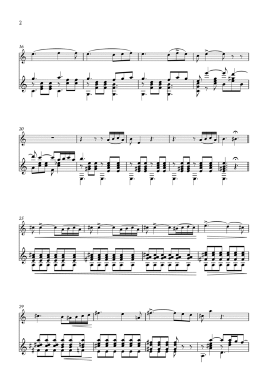 Addio del Passato Chamber Music scores gallery preview page 2