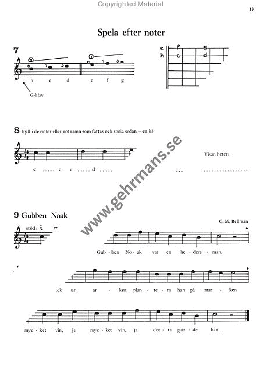 Lar dig spela gitarr 1 Lar dig spela gitarr 1 Guitar scores gallery preview page 9