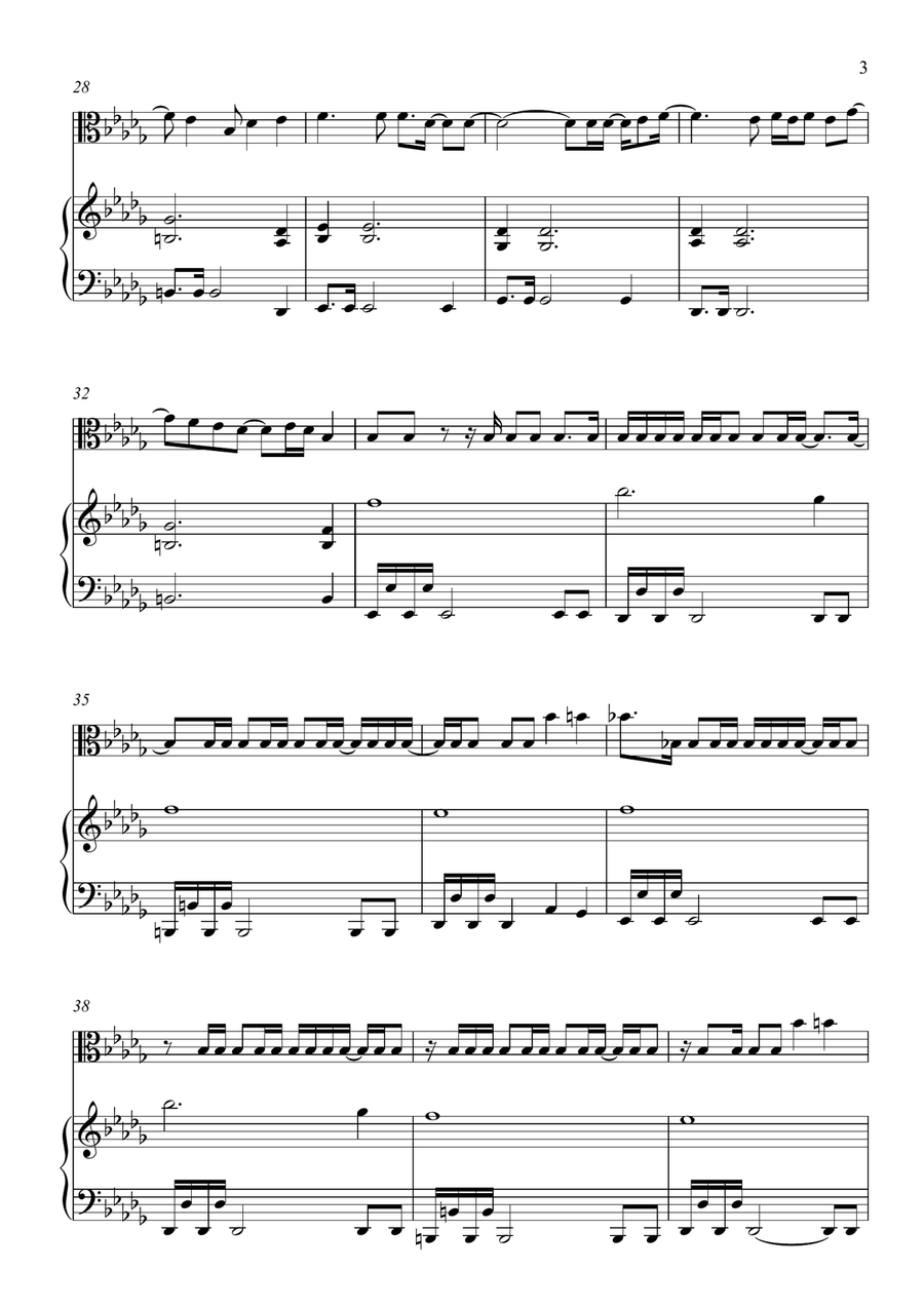 In The End Violin Solo scores gallery preview page 3
